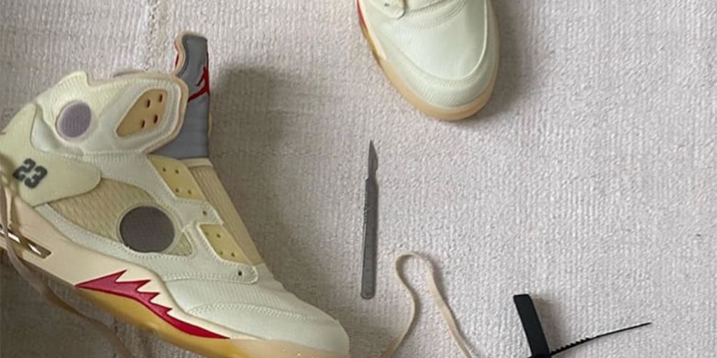 jordan 5 off white plot twist