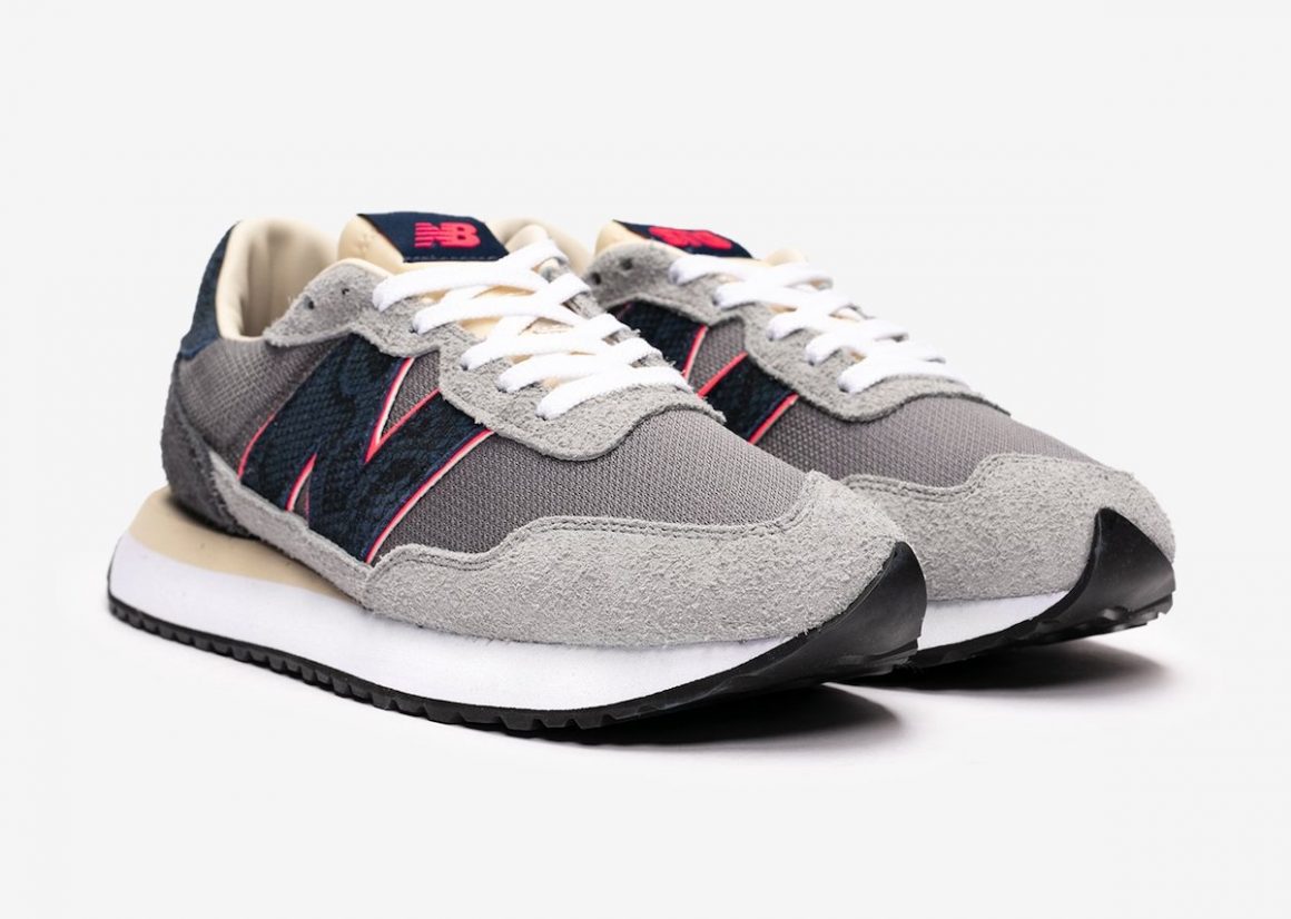 SNS x New Balance 237 Blue Racer Sideview