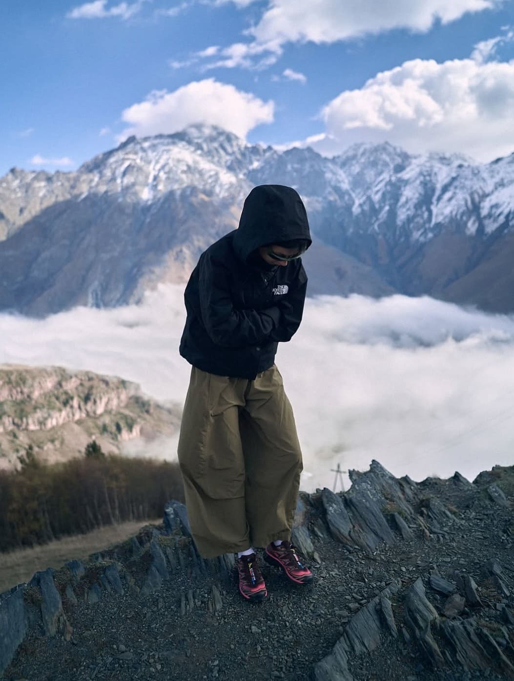 Salomon XT-6 Gorpcore Outfit On Feet