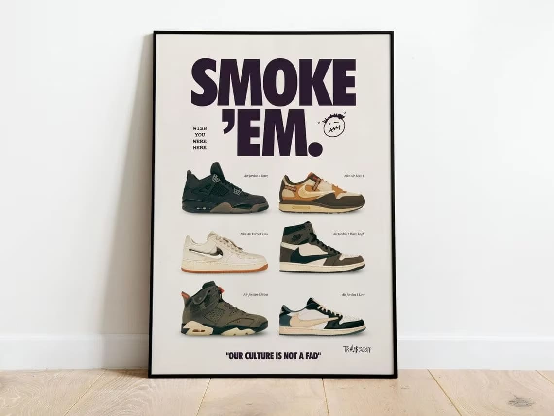 Sneaker Poster Nike Jordan Cactus Jack