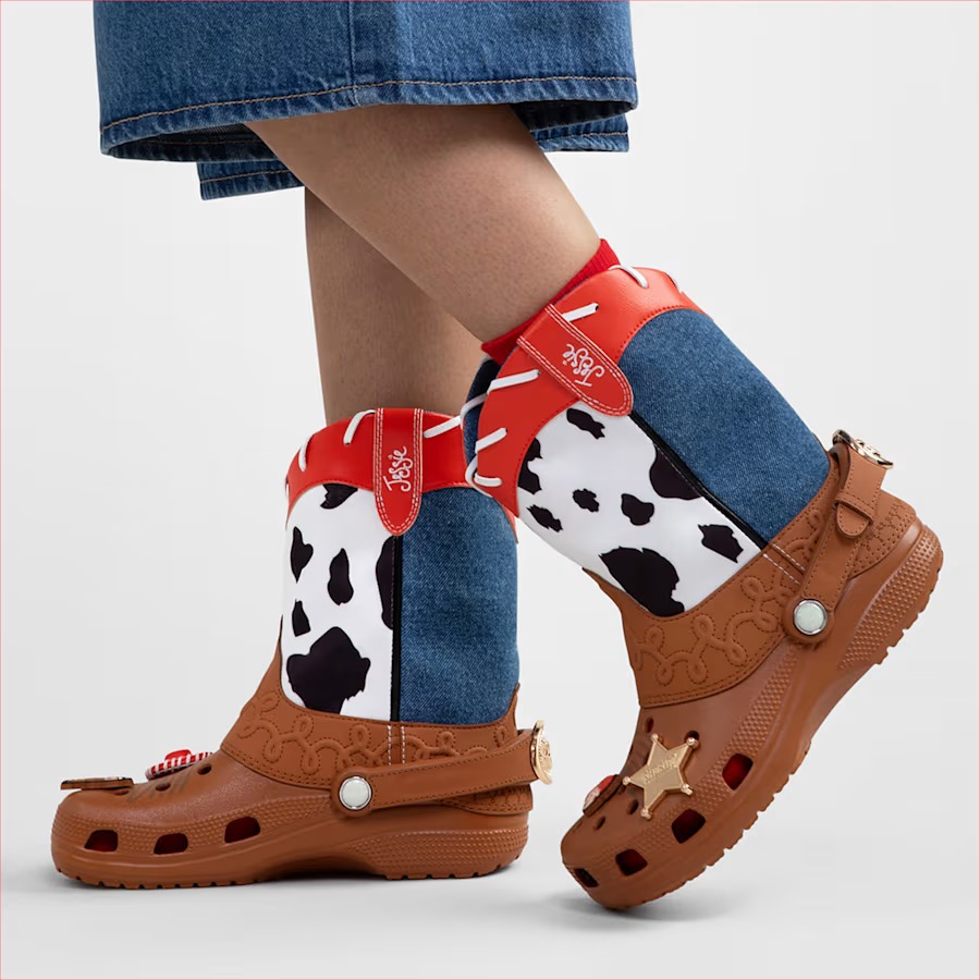 Toy Story x Crocs Jessie Clog Boot 213009-90H on Feet