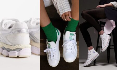 Weiße Sneaker Asics Gel-Cumulus 16 Adidas Stan Smith on Feet Coverse Chuck Taylor All Star on Feet Titel