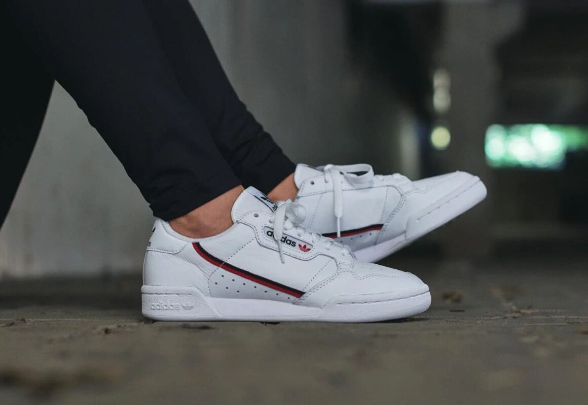 adidas Continental 80 On Feet White