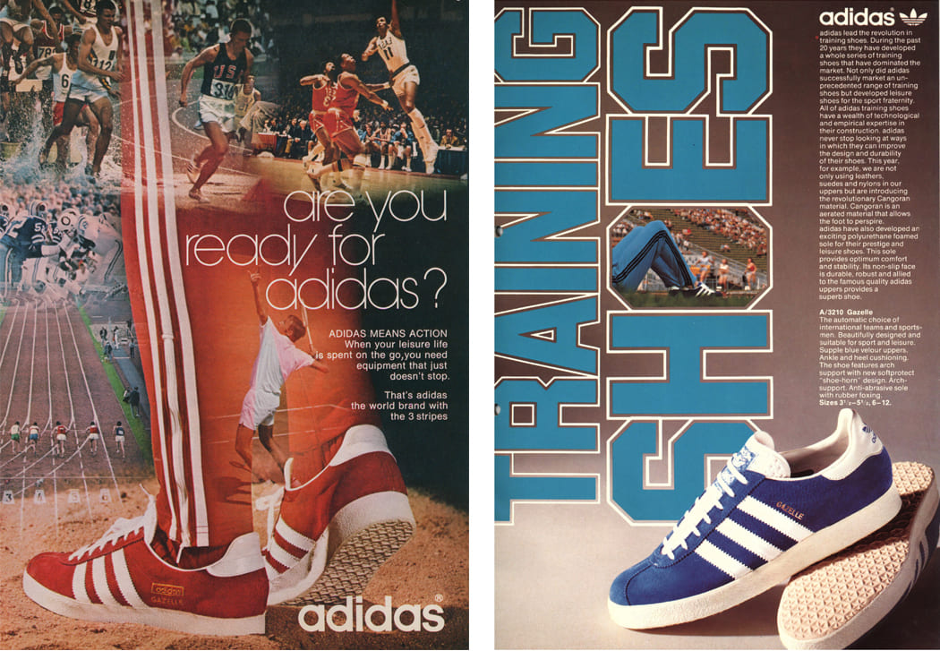 adidas Gazelle Vintage Adverts Posters