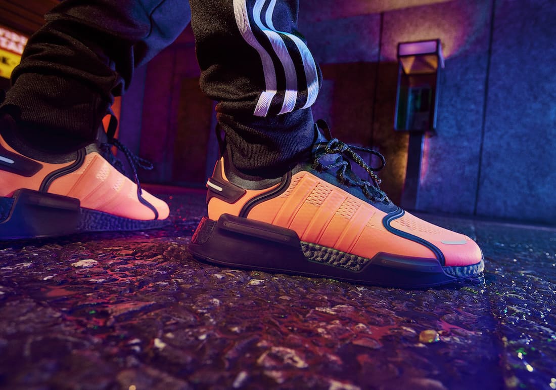 adidas NMD V3 Orange Black On feet