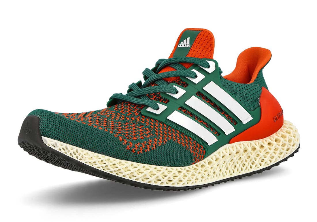 adidas Ultra 4D Miami Hurricanes Front