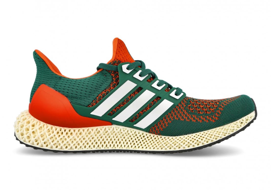 adidas Ultra 4D Miami Hurricanes Lateral 2