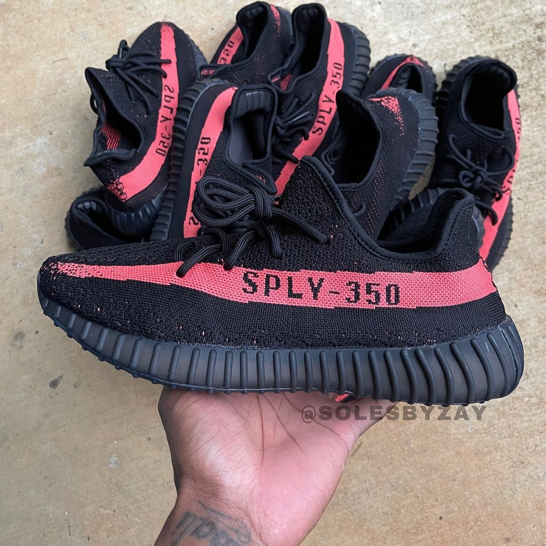 YEEZY BOOST 350 v2 Red Stripe 2022 BY9612