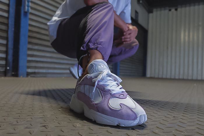 adidas Yung 1 Lavendel on Feet