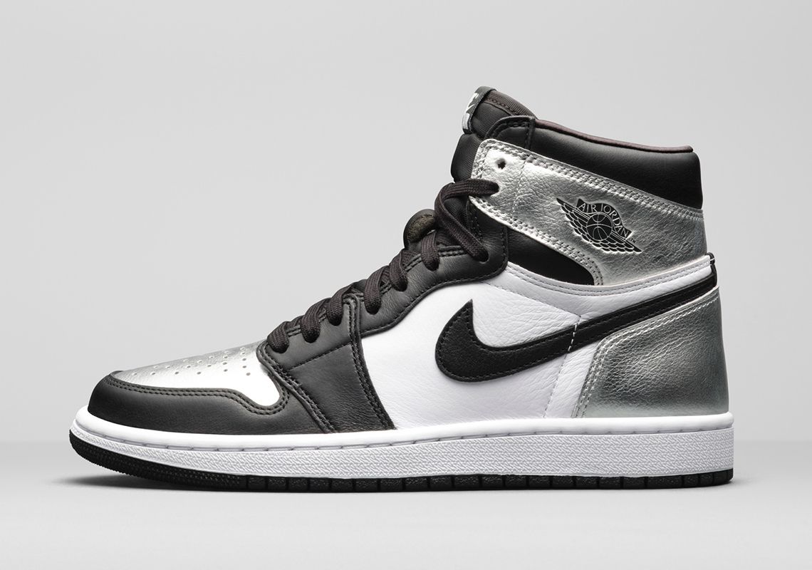 women's white and silver jordans