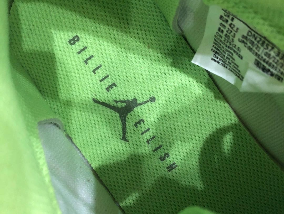 Billie Eilish x Air Jordan 1 KO Insoles Detail