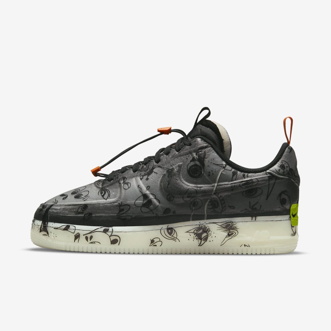 Nike Air Force 1 Experimental Halloween DC8904-001 Lateral