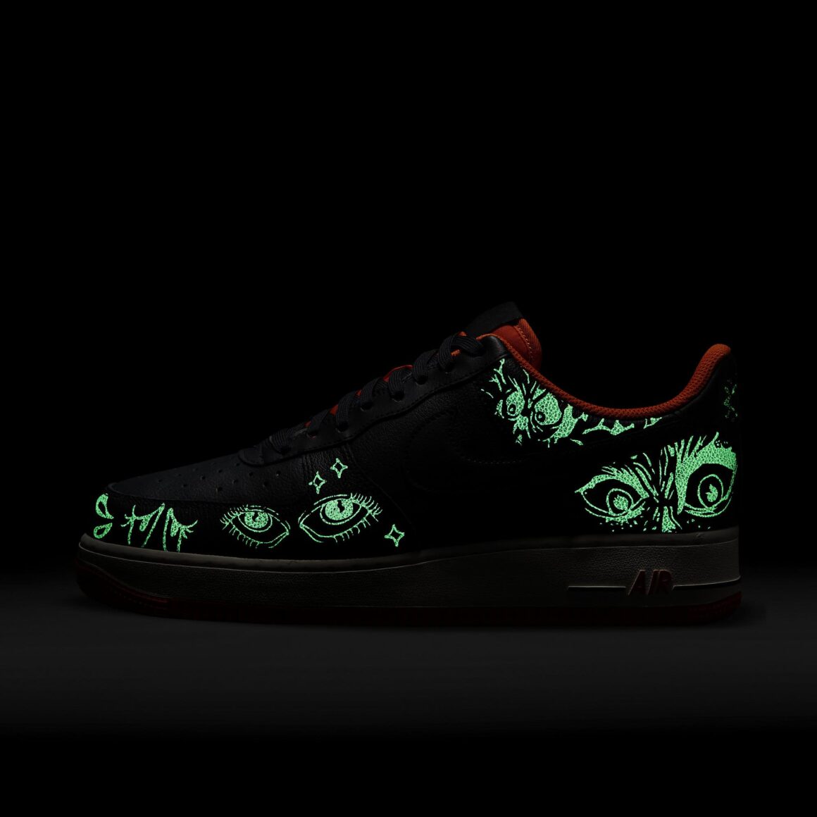 Nike Air Force 1 Halloween DC8891-001 Glow in the Dark