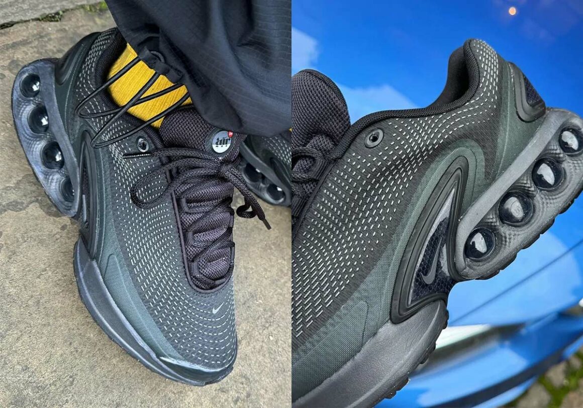 nike dn triple black on feet