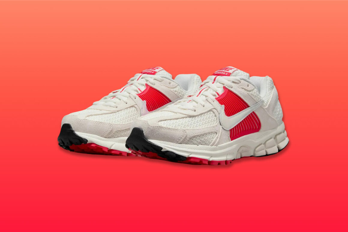 nike wmns zoom vomero 5 sail signal red