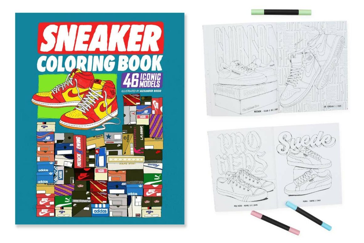 Sneaker Coloring Book